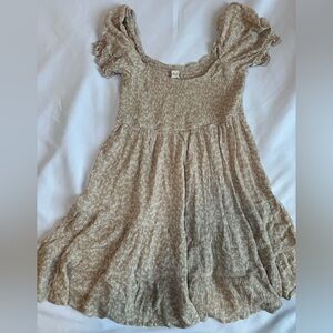 Altar'd State Tan Floral Dress